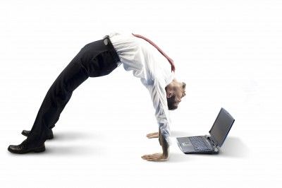 Laptop upside down